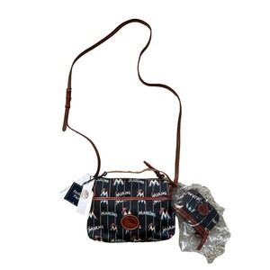 Dooney & Bourke Marlins Ginger‎ Crossbody Coin Case Set Black Multi Color MLB